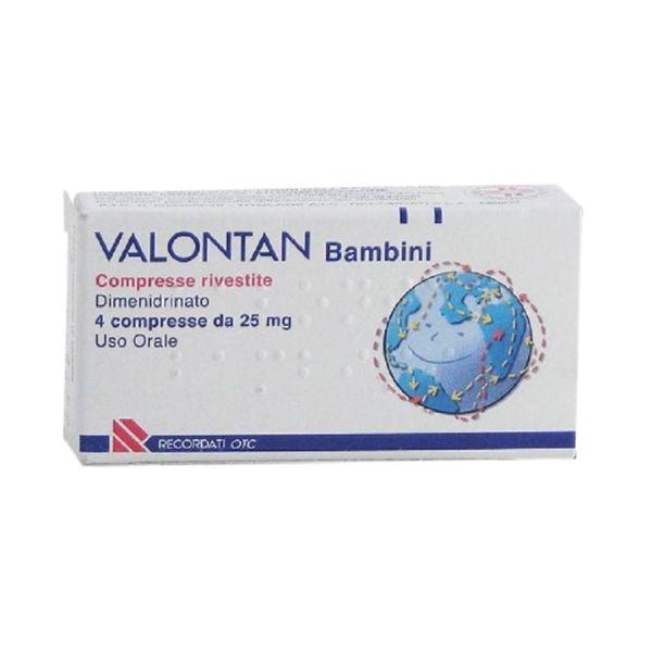 Recordati Valontan*bb 4cpr Riv 25mg