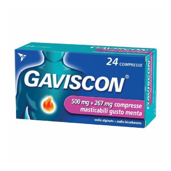 Gaviscon*24Cpr Menta 500+267Mg