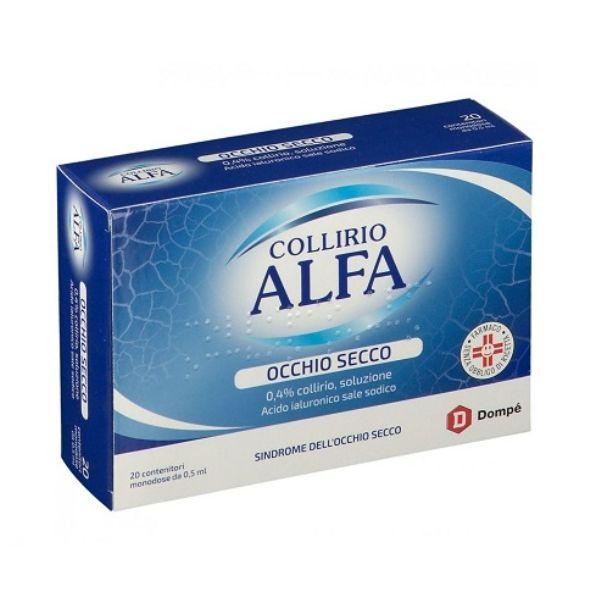 Dompe' Farmaceutici Collirio Alfa Occhio Sec*20fl