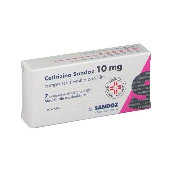 Sandoz Cetirizina Sand*7cpr Riv 10mg