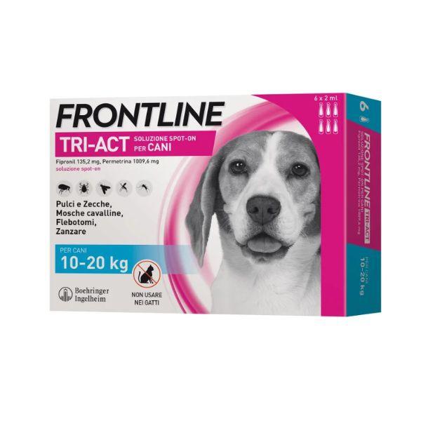 Frontline Tri-Act Protezione Cani, 6 Pipette per 10-20kg