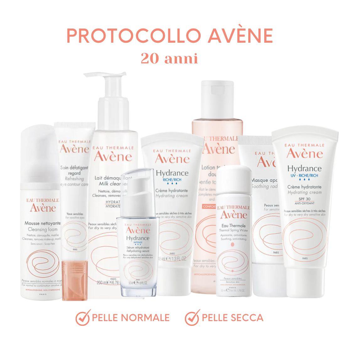 Skincare Protocollo Avene per Pelle da Normale a Secca 20 Anni