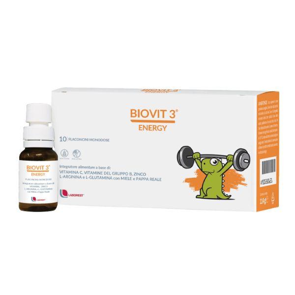 Biovit 3 Energy Integratore Multivitamino Energizzante 10 Flaconcini