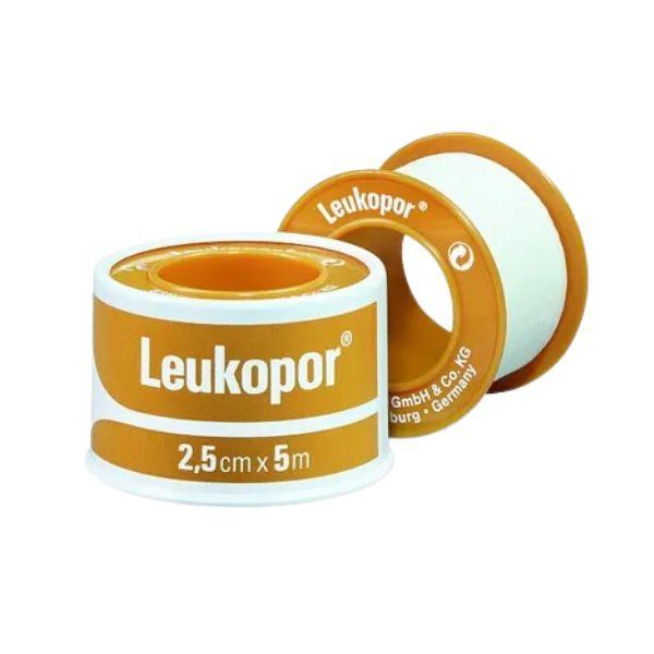 Leukopor Cerotto su Rocchetto per Pelli Sensibili m 5x2,5 cm