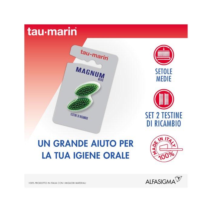 Tau-Marin Testina di Ricambio Spazzolino Magnum Medio