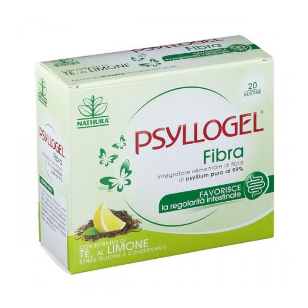 Psyllogel Fibra Integratore RegolaritĆ Intestinale TĆØ al Limone 20 Buste