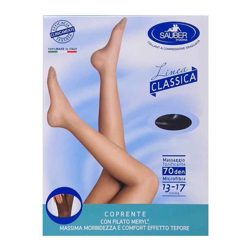 Sauber Linea Dispositivi Medici Classic Collant 70 Den 13-17mm tg 5 Antracite