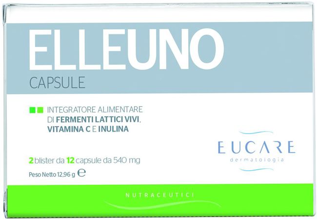 Elleuno Integratore di Fermenti Lattici per la Flora Intestinale 24 capsule