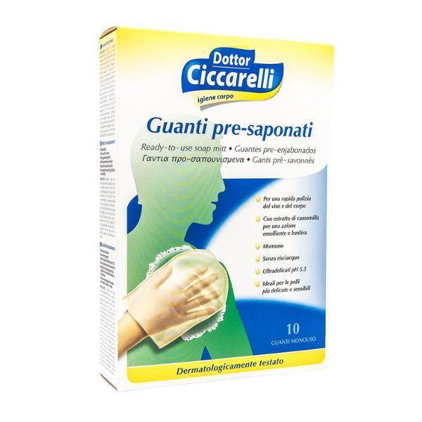 Dr. Ciccarelli Guanto Presaponato Senza Risciacquo Monouso 10 Pezzi