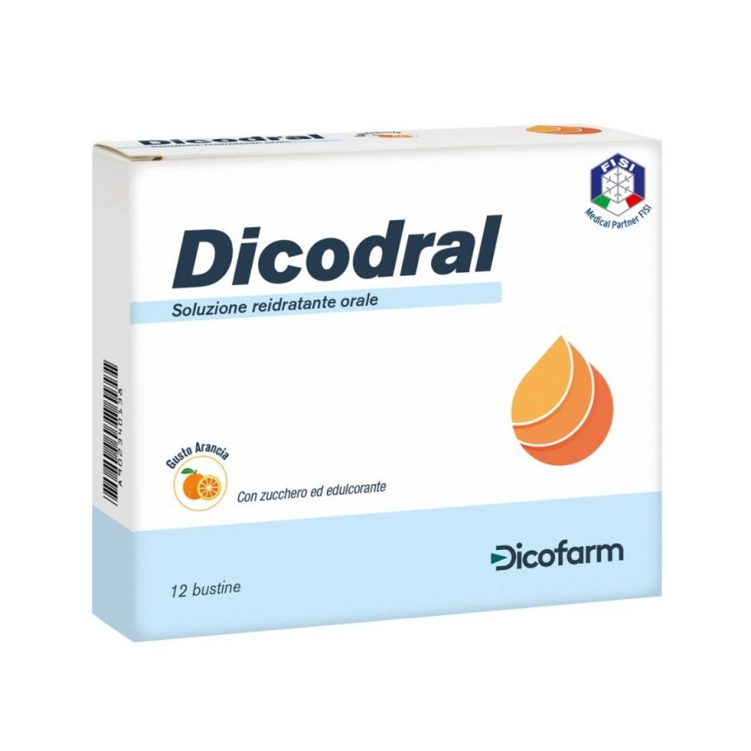 Dicofarm Dicodral Soluzione Reidratante Orale Gusto Arancia 12 Bustine