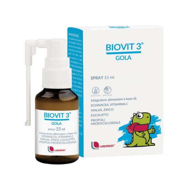 Biovit 3 Gola Integratore Per La FunzionalitĆ Delle Prime Vie Respiratorie 15 ml