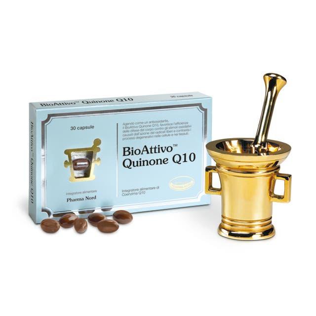 Bio Attivo Quinone Q10 Integratore Antiossidante 30 Capsule