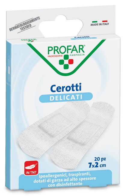 Profar Cerotti Medi TNT per Uso Generale 7x2 cm 20 Pezzi