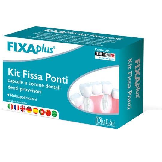 Fixaplus Kit Fissa Ponti Capsule Dentali per Denti Provvisori
