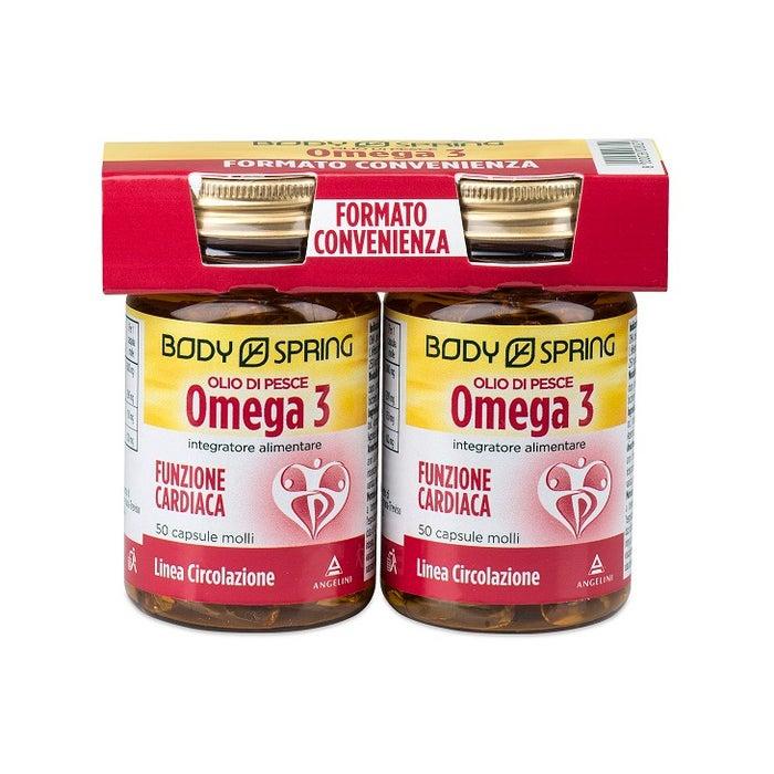 Body Spring Olio di Pesce Integratore 2x50 Capsule