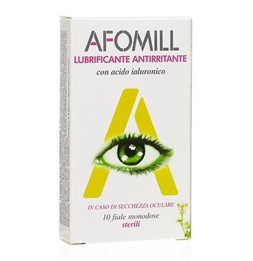 Linea Salute degli Occhi Afomill Collirio Lubrificante 10 Flaconcini
