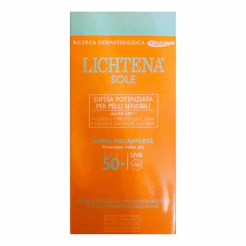 Lichtena Crema Solare Difesa Potenziata per Pelli Sensibili SPF50+ 50 ml