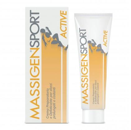 Massigen Sport Active Crema per Riscaldamento Preparatoria e Defaticante 50 ml