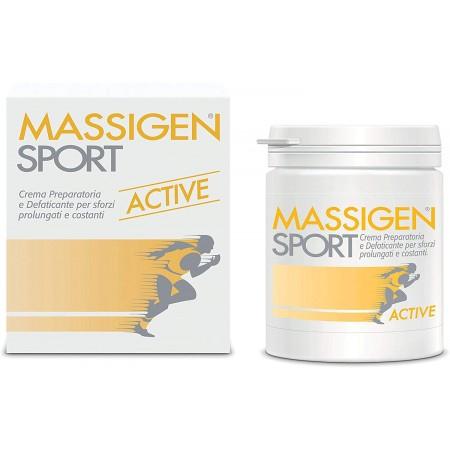 Massigen Sport Active Crema per Riscaldamento Preparatoria e Defaticante 100 ml