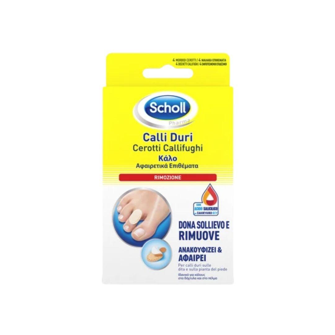 Scholl Cerotti Calliduri-Rimozione Cerotti Callifughi Sollievo Immediato 8 Pezzi