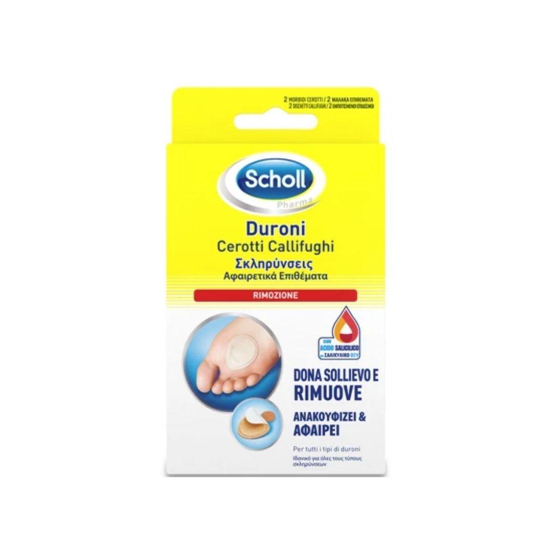 Scholl Cerotti Duroni-Rimozione Dona Sollievo 2 Cerotti Callifughi+2 Dischetti
