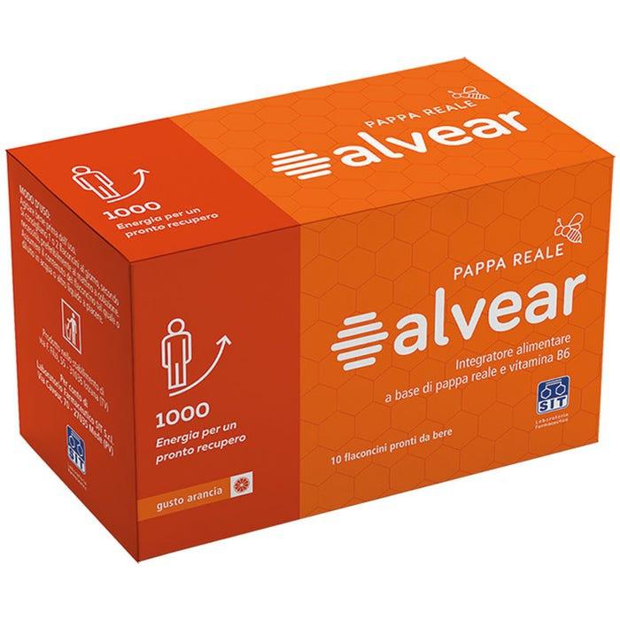 Alvear 1000 Integratore Energetico Con Pappa Reale Gusto Arancia 10 Flaconcini