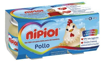 Nipiol Omogeneizzati Pollo 80g (Confezione da 2 Vasetti)