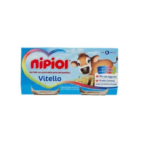 Nipiol Omogeneizzato Vitello 2 vasetti da 80 g