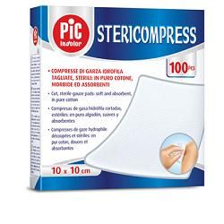 Pikdare Pic Stericompress Garza 10x10cm 100 pezzi
