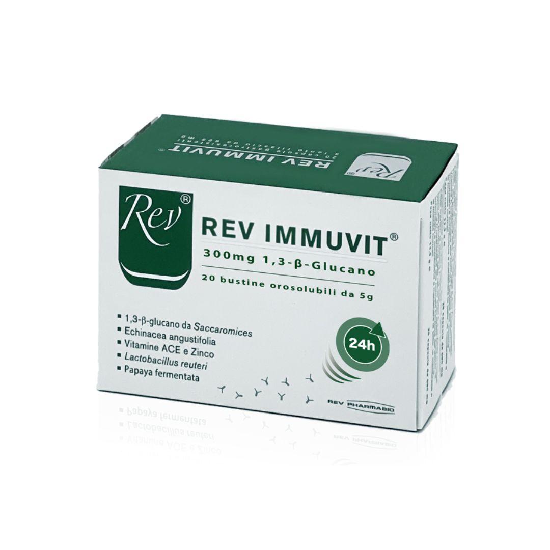 Rev Immuvit Integratore Immunostimolante a rilascio prolungato 20 Bustine