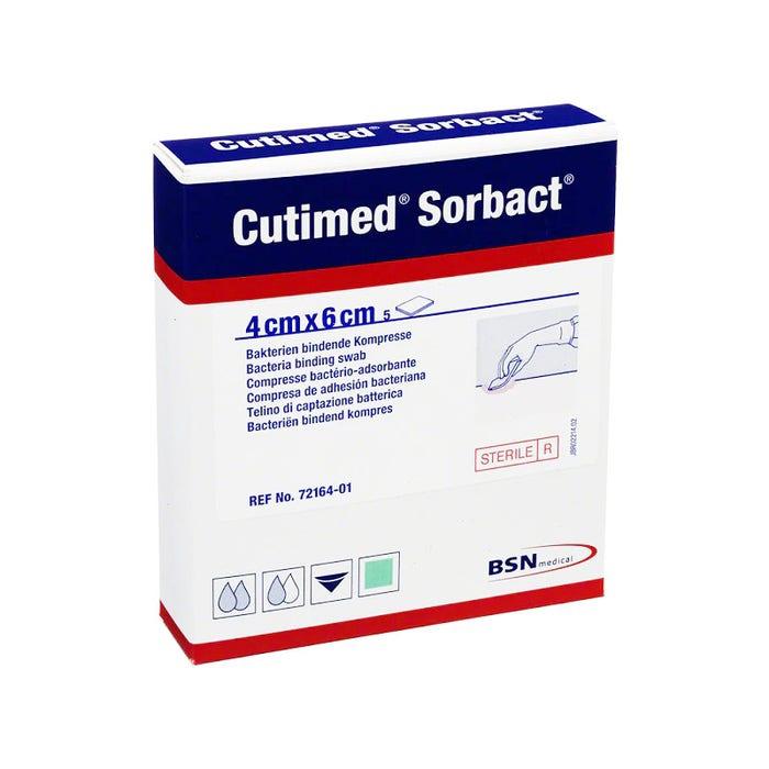 Leukoplast Cutimed Sorbact Garza 4x6 cm 5 Pezzi