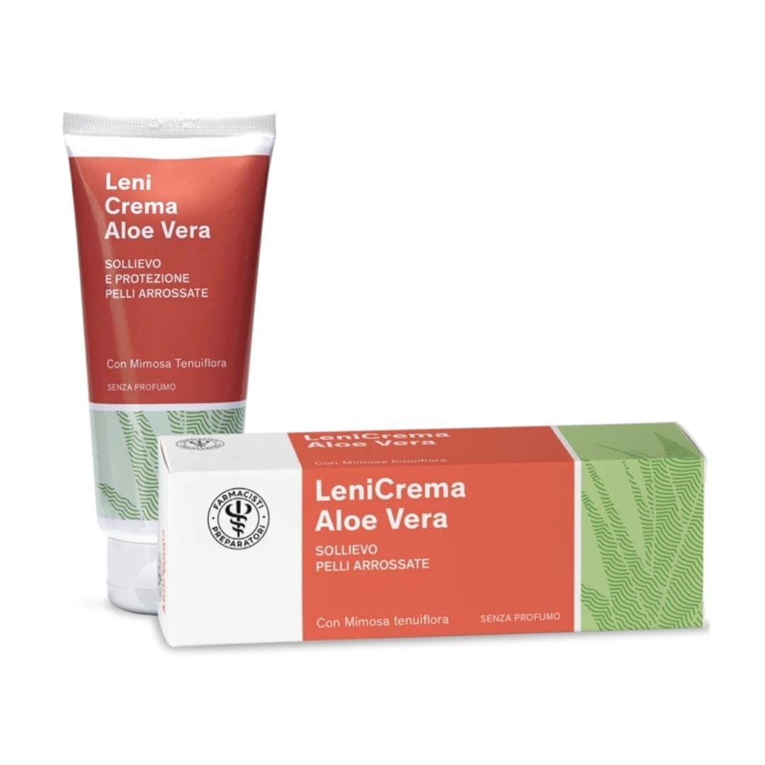 Unifarco LeniCrema Aloe Vera e Mimosa Lenitiva per Pelli Arrossate 100 ml