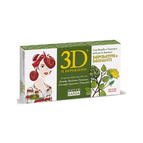 3D Drenante Depurativo Integratore 30 Compresse