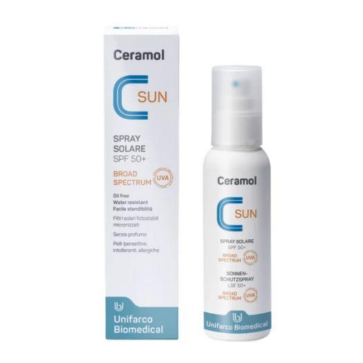 Ceramol Sun Spray Solare SPF 50+ Oil Free 125 ml