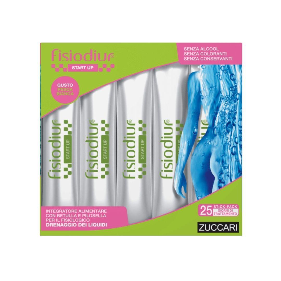 Zuccari Fisiodiur Start-Up Pesca Bianca Integratore Alimentare 25 Bustine