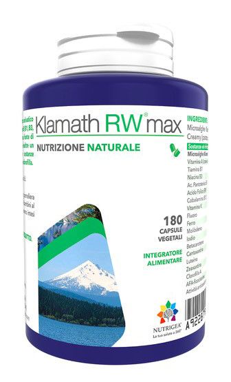 Klamath RW Max Integratore di Alghe Klamath 180 Capsule