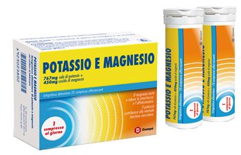 Dompe' Farmaceutici Dompe' Potassio E Magnesio 2 Tubi Da 10 Compresse