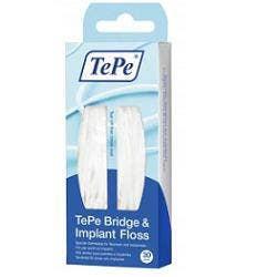TePe Bridge & Implant Floss Filo Spesso Per La Pulizia Di Apparecchi Ortodontici