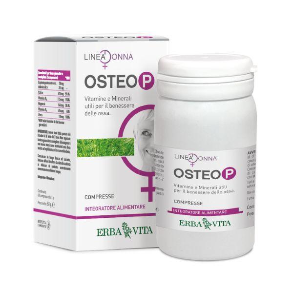 Erba Vita Osteo-P Integratore per le Ossa 60 Compresse