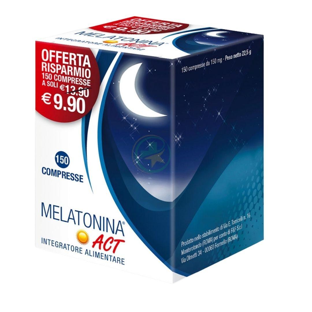 Melatonina Act 1mg Integratore per Favorire il Sonno 150 Compresse