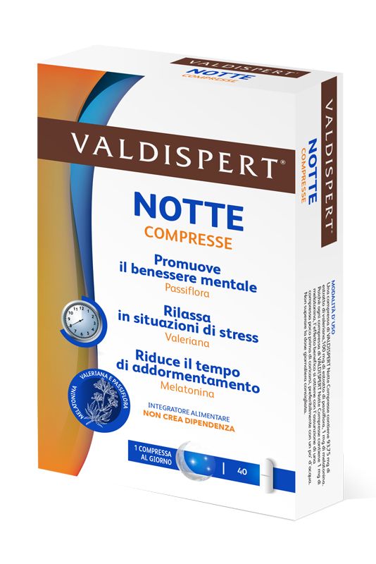 Vemedia Pharma Valdispert Notte 1mg Di Melatonina 40 Compresse