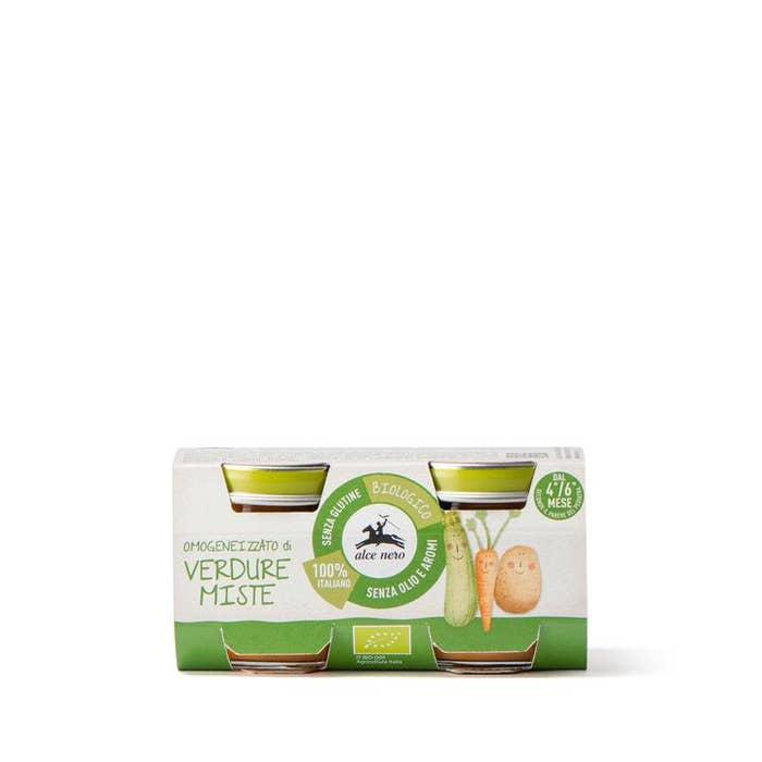 Omogeneizzato Verdure Miste Baby Food Bio 4-6M+ 2x80g