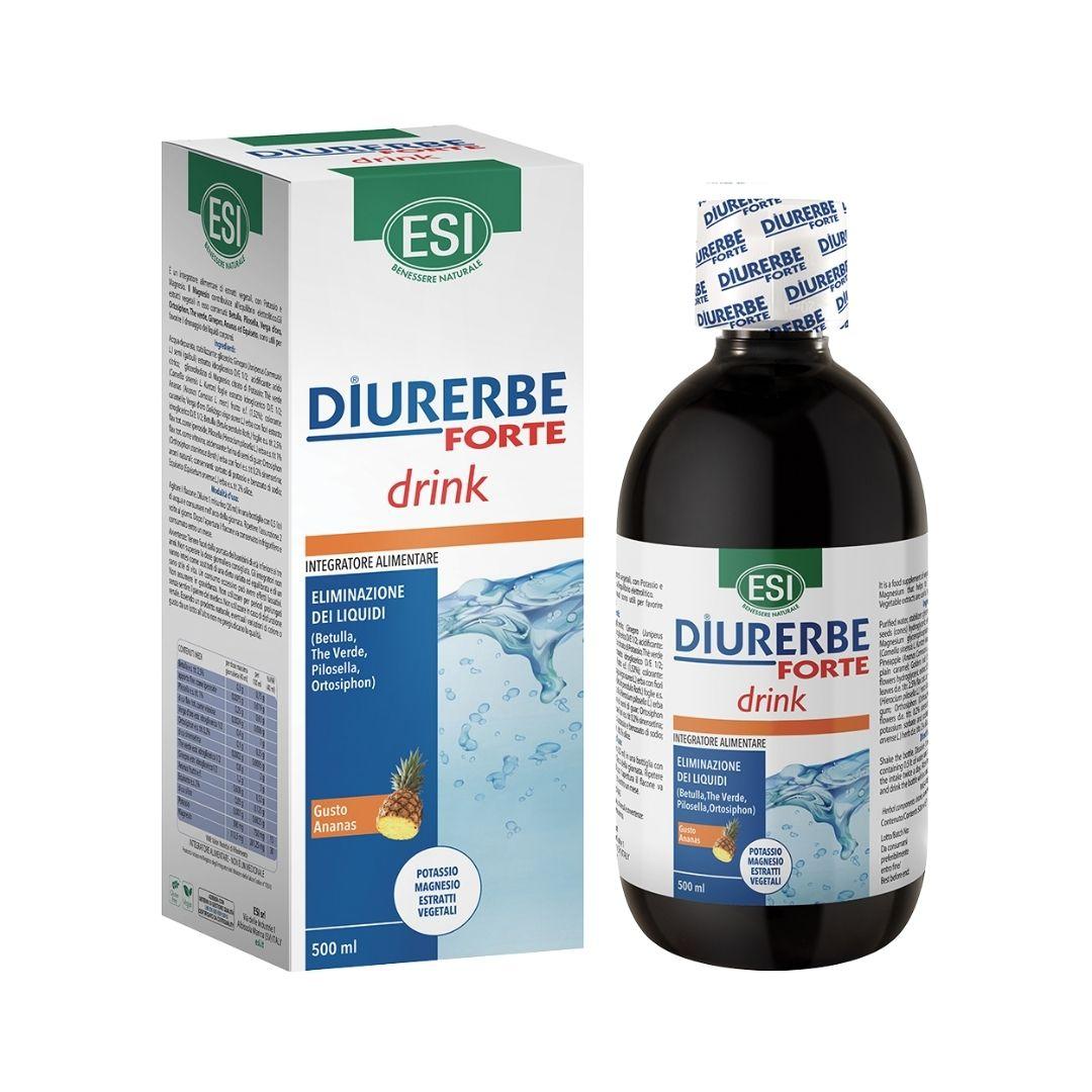 Esi Diurerbe Forte Drink Integratore Diuretico Drenante Gusto Ananas 500 ml