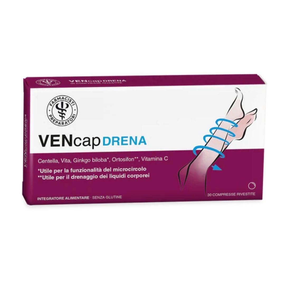 Unifarco VENcap Drena Integratore Alimentare Drenante 30 Compresse
