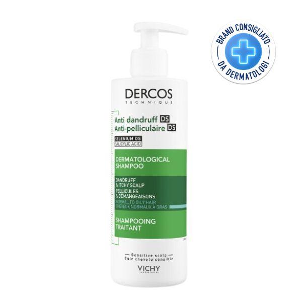 Vichy Dercos Anti-Forfora DS Shampoo Trattante Equilibrante Capelli Grassi 400ml