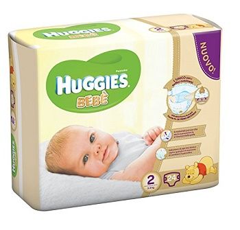 Huggies Pannolini Base Taglia 2 Per Neonati 24 Pezzi