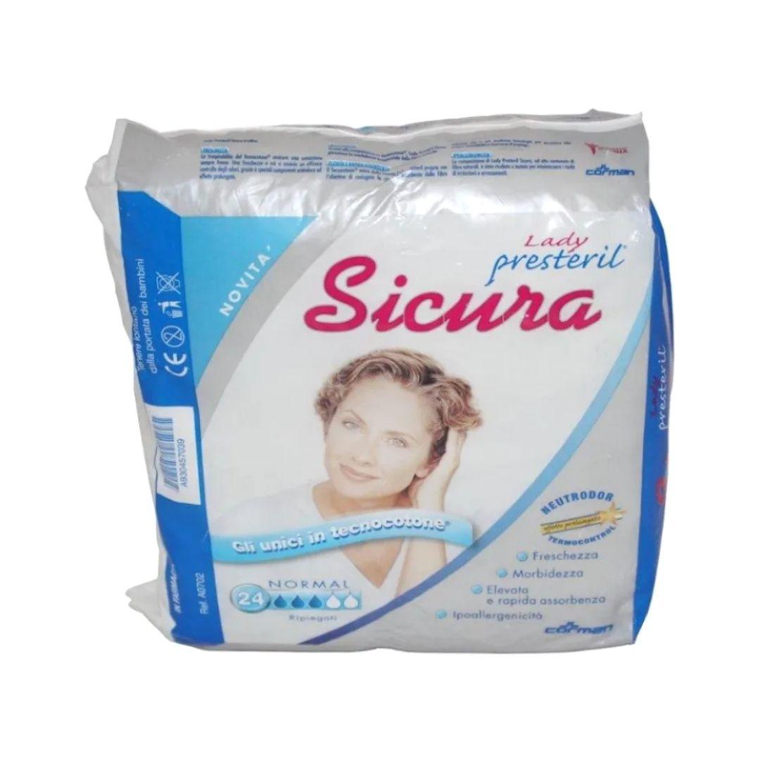 Corman Pannolone Per Incontinenza Lady Presteril Sicura Misura Normale 24 Pezzi