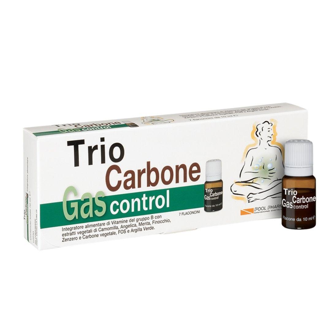 Triocarbone Gas Control Integratore per L'eliminazione dei Gas 7 Flaconcini