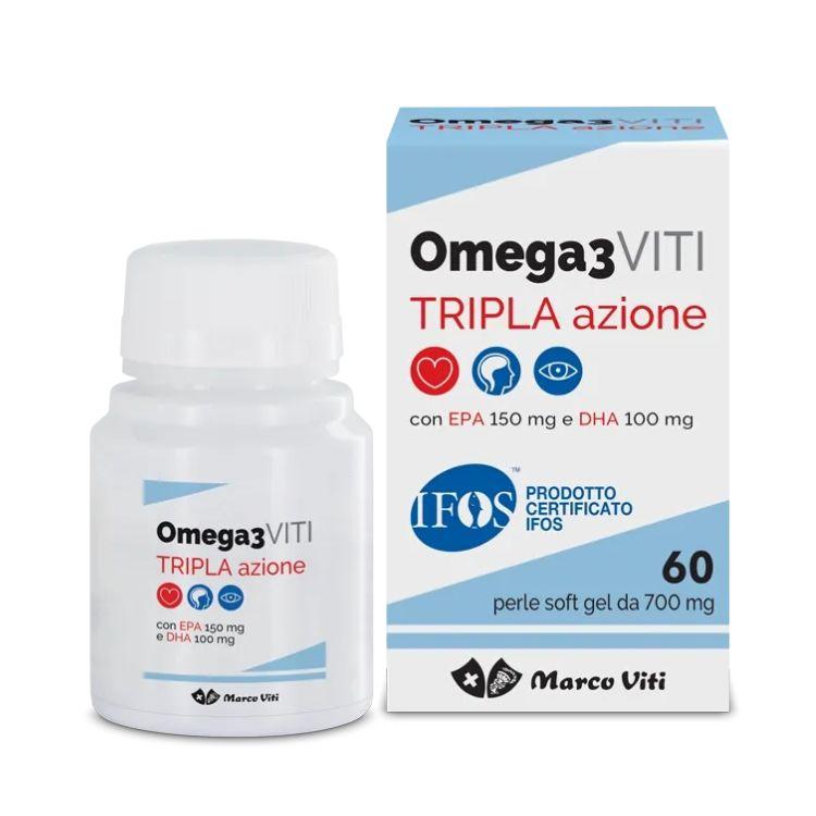 Massigen Omega3 Tripla Azione Integratore 60 Perle