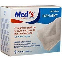 Med's Compresse Di Garza Sterile TNT 18 x 40 cm 12 Pezzi